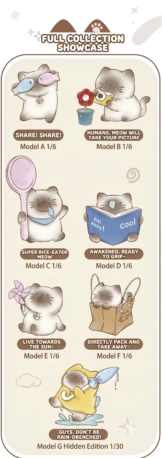 Cat Cat PAI Little Daily Companion Blind Box