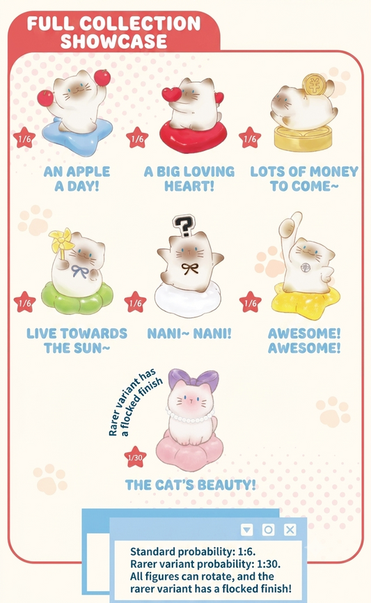Cat Cat PIA Happy Spinning Blind Box