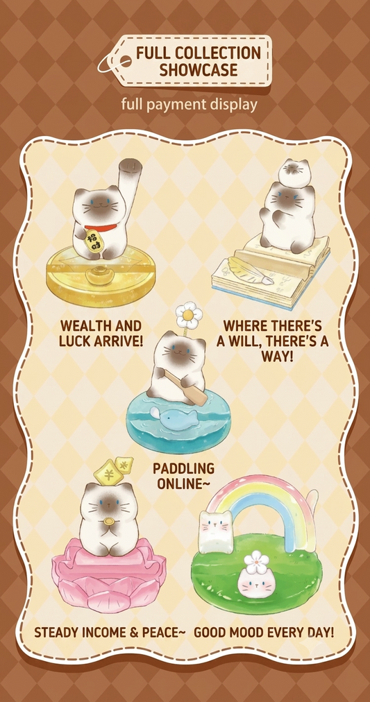 Cat Cat PAI-Healing Companion Phone Stand Blind Box