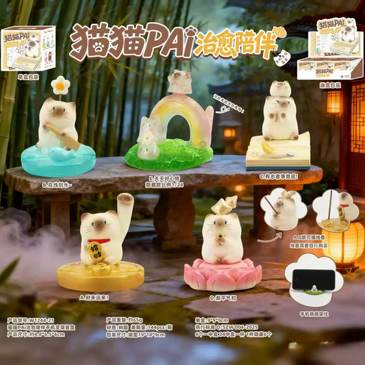 Cat Cat PAI-Healing Companion Phone Stand Blind Box